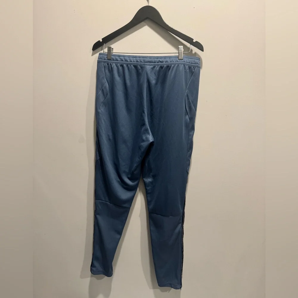 Adidas Teal Joggers with Black Stripes - Picture 3 of 3